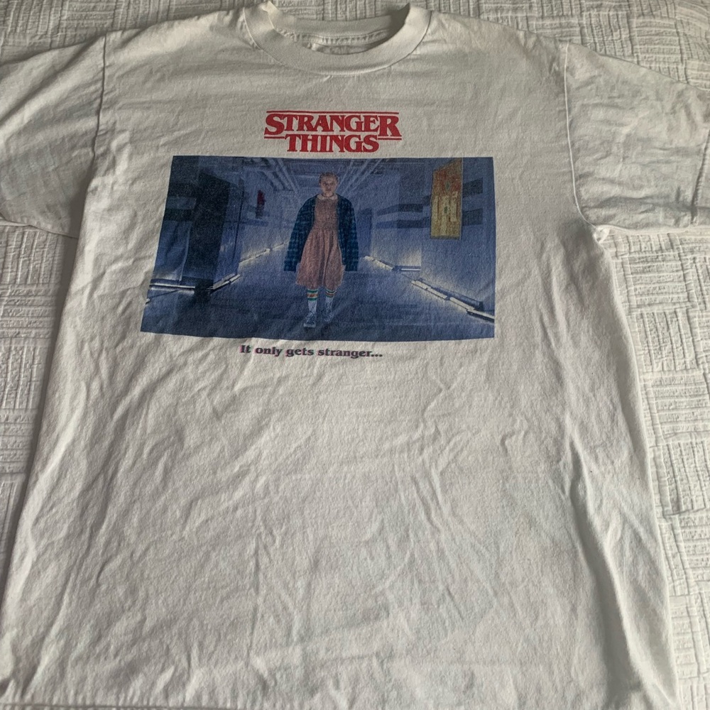 Stranger Things White Graphic Tee